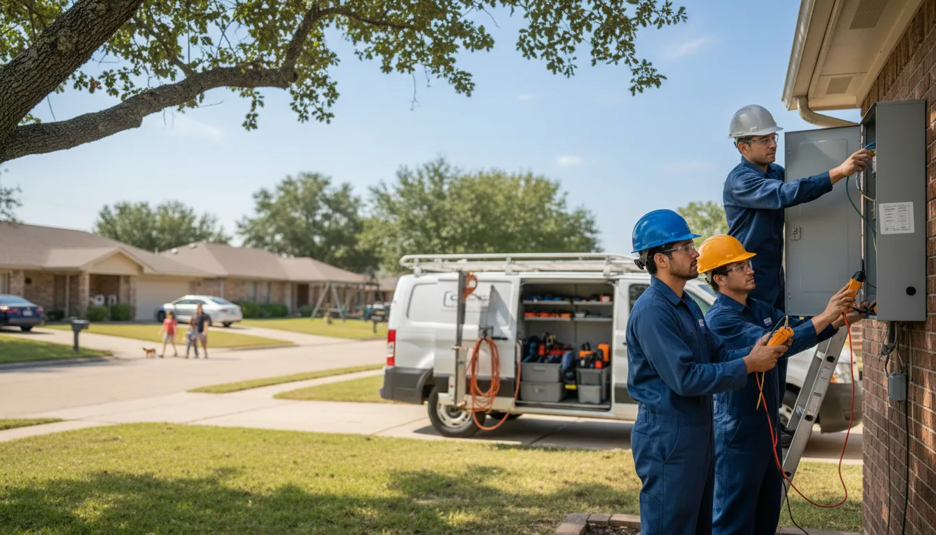 Certified electrician providing emergency electrical services in Shobonier, IL